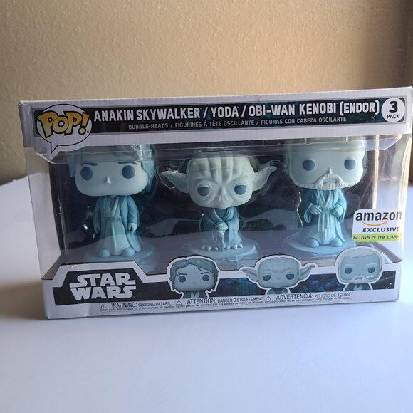 Funko POP! Star Wars: Anakin Skywalker/ Yoda/ Obi Wan Kenobi - Picture 5 of 5